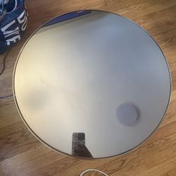 2 Gold Trim Coffee Tables One Large And 1 Smaller