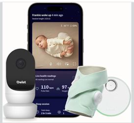 Owlet Camera + Dream Sock Duo - Excellent Condition