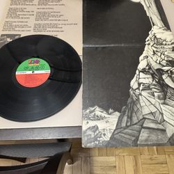 Vintage Led Zeppelin IV LP Record Album Vinyl No Barcode 1971 70s Vinyl 1970s Classic Rock Stairway to Heaven 7208