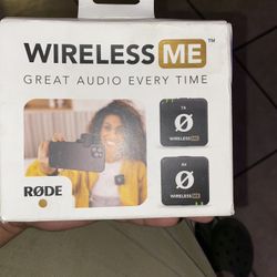 Rode Wireless ME Black Lavalier Microphone System TX RX USB-C 3.5mm IPhone Kit