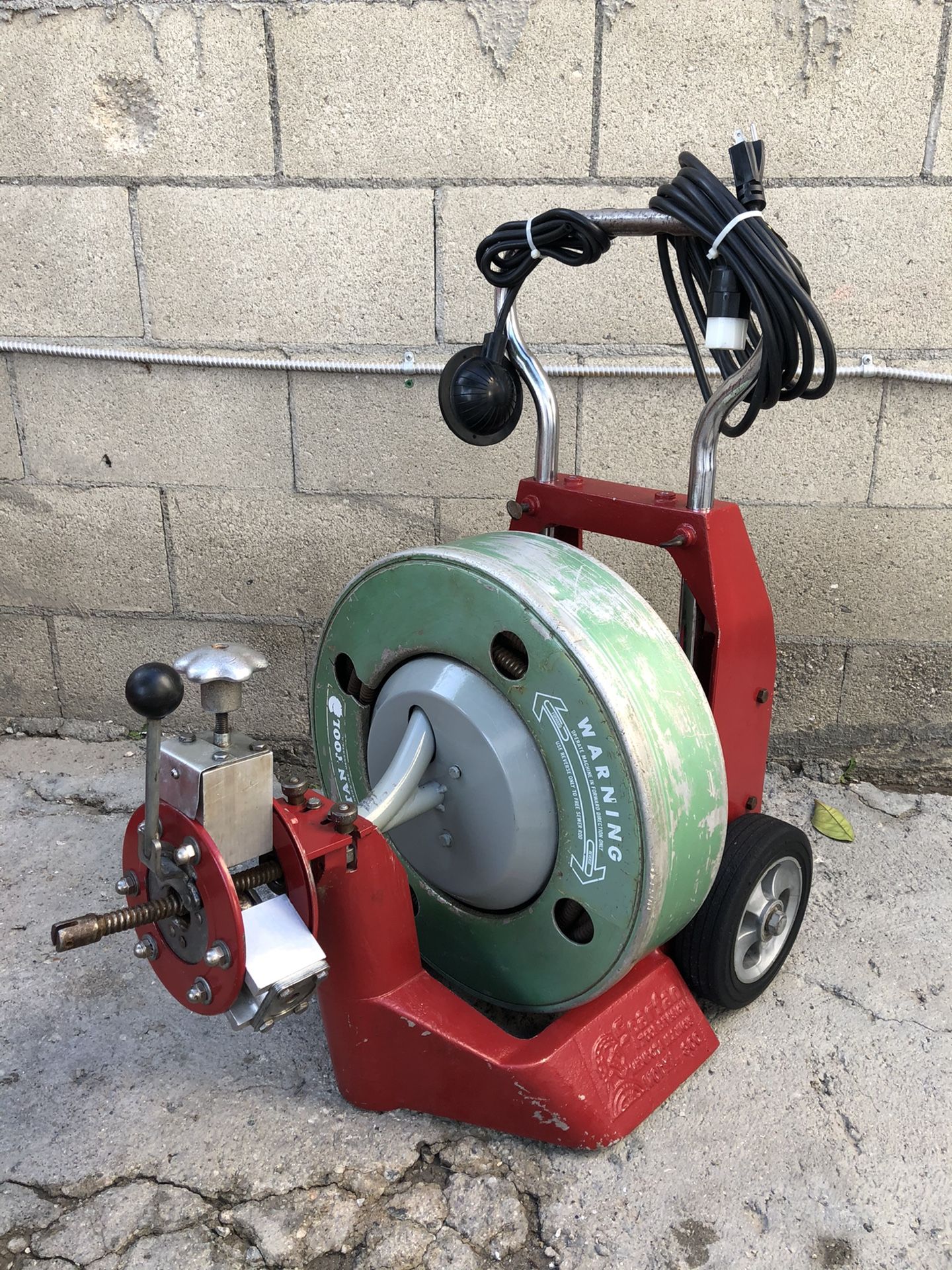 Spartan Tool Drain Snake Mode 300 with Power Feeder for Sale in Los