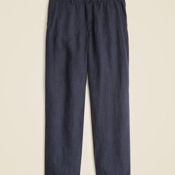 Classic-fit linen trouser