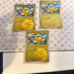 Pokemon Card Captain Pikachu reverse holo poke ball all pattern set