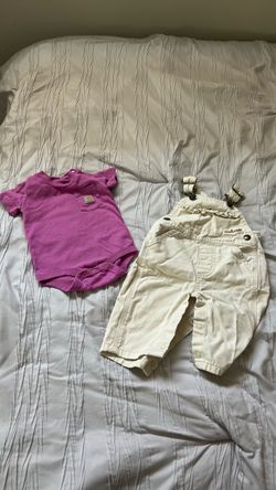 Carhartt Baby 2-Piece Onesie and Overalls Set