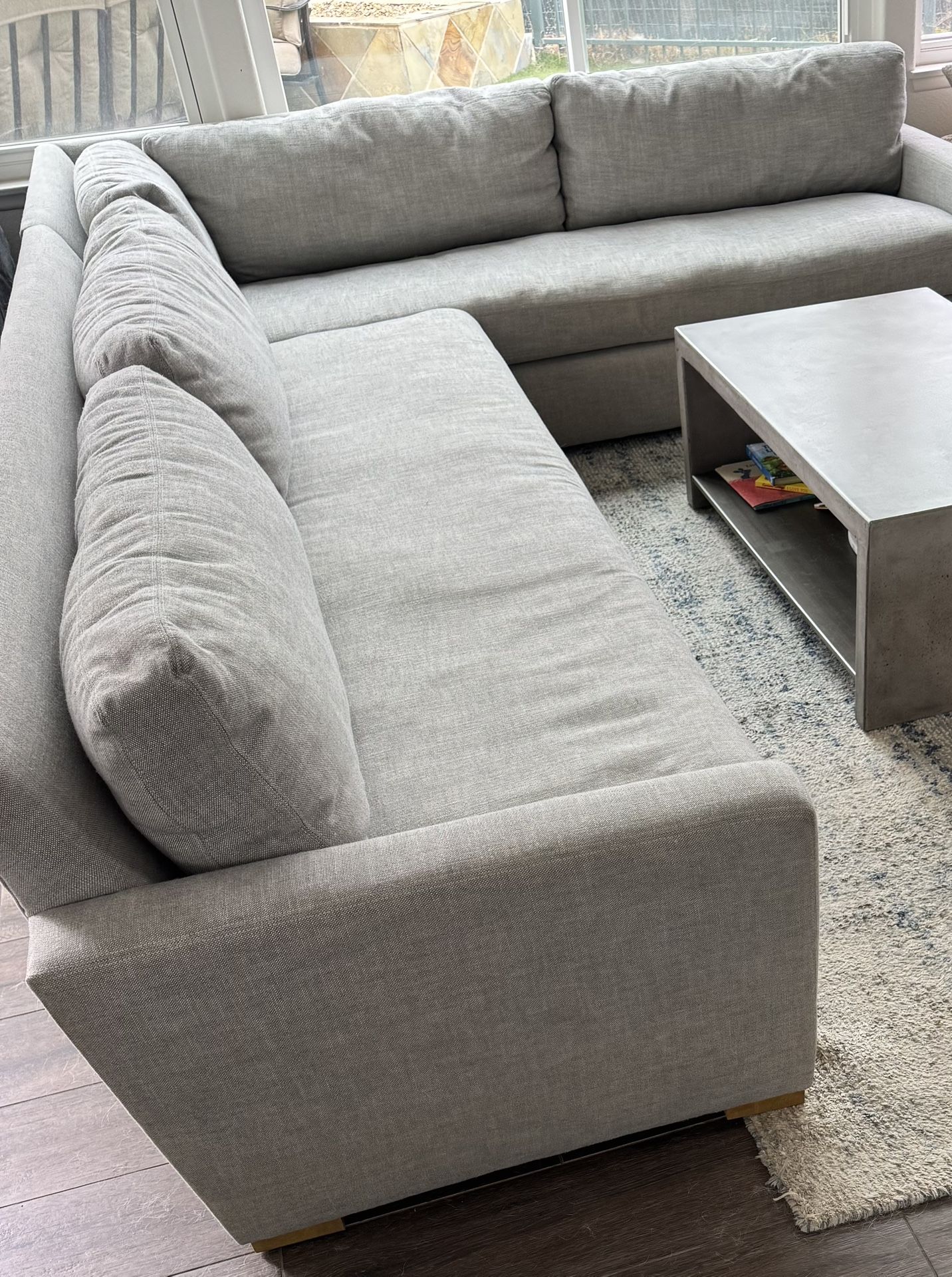 Large Restoration Hardware Sectional Couch