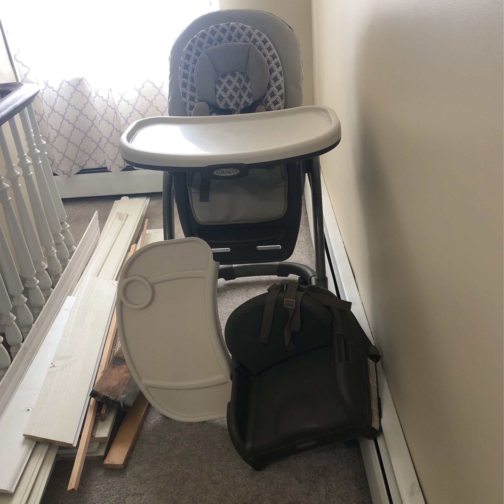 Baby High Chair And Booster Seat. 