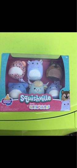 Squishville Marshmellows Squishville Child's 2 inch Squishmallows 6 Pack Varsity Squad Ultra Soft Plush Toy