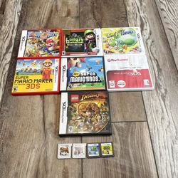 Nintendo DS 2DS 3DS Video Games Mario Party Super Mario Bros Mario Maker Yoshi’s Island Lot