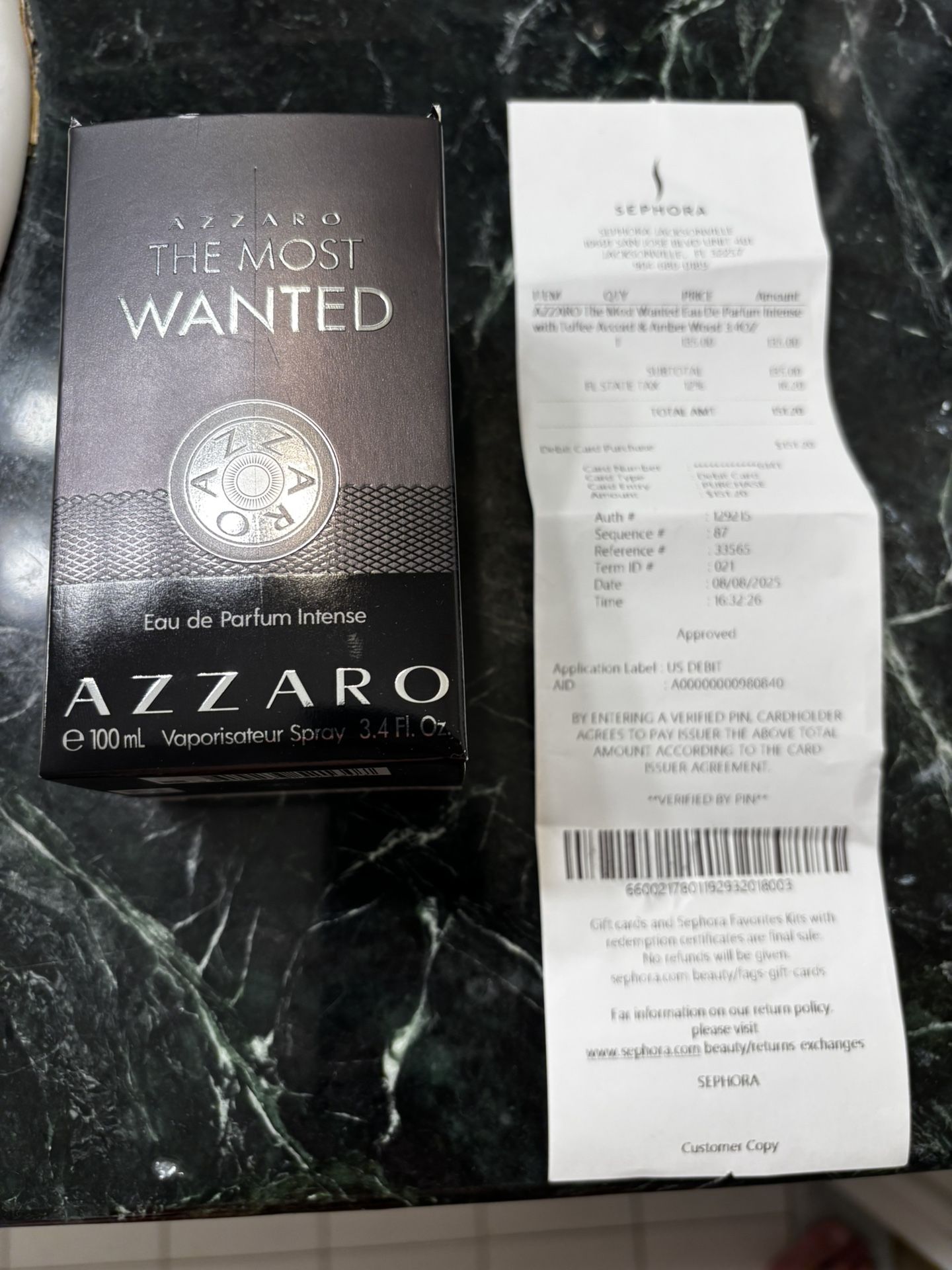 Azzoro the most wanted 3.4 oz cologne