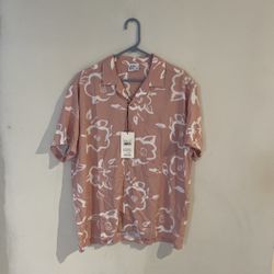 Level Ten Men’s Woven Camp Shirt (ROSE XL)