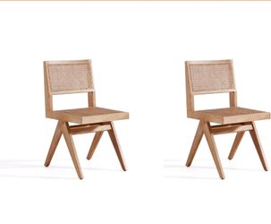 Simpli Home Regina Contemporary Dining Chairs - Set of 2
