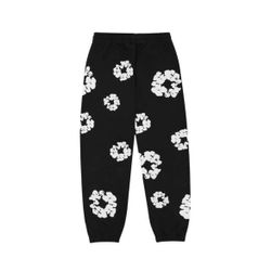 Denim Tears The Cotton Wreath Sweatpants ‘Black’