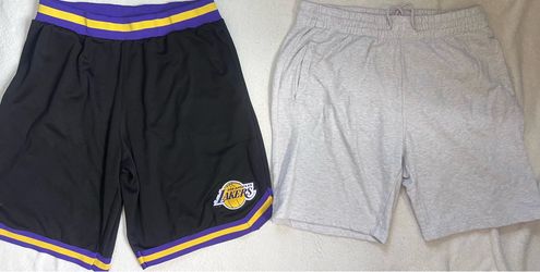 Men’s XL Shorts Bundle Lakers NBA + Gray Lounge Shorts