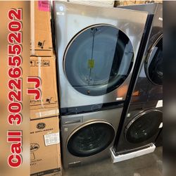 LG - Washer and Electric Dryer