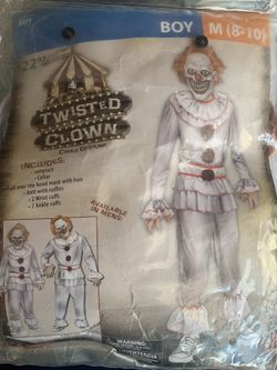 Halloween Child Clown Costume