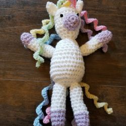 Unicorn crochet doll