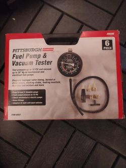 New fuel pump vaccum tester