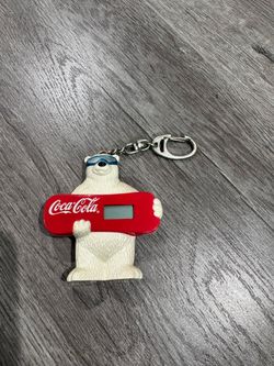 Vintage Coca Cola polar bear key chain
