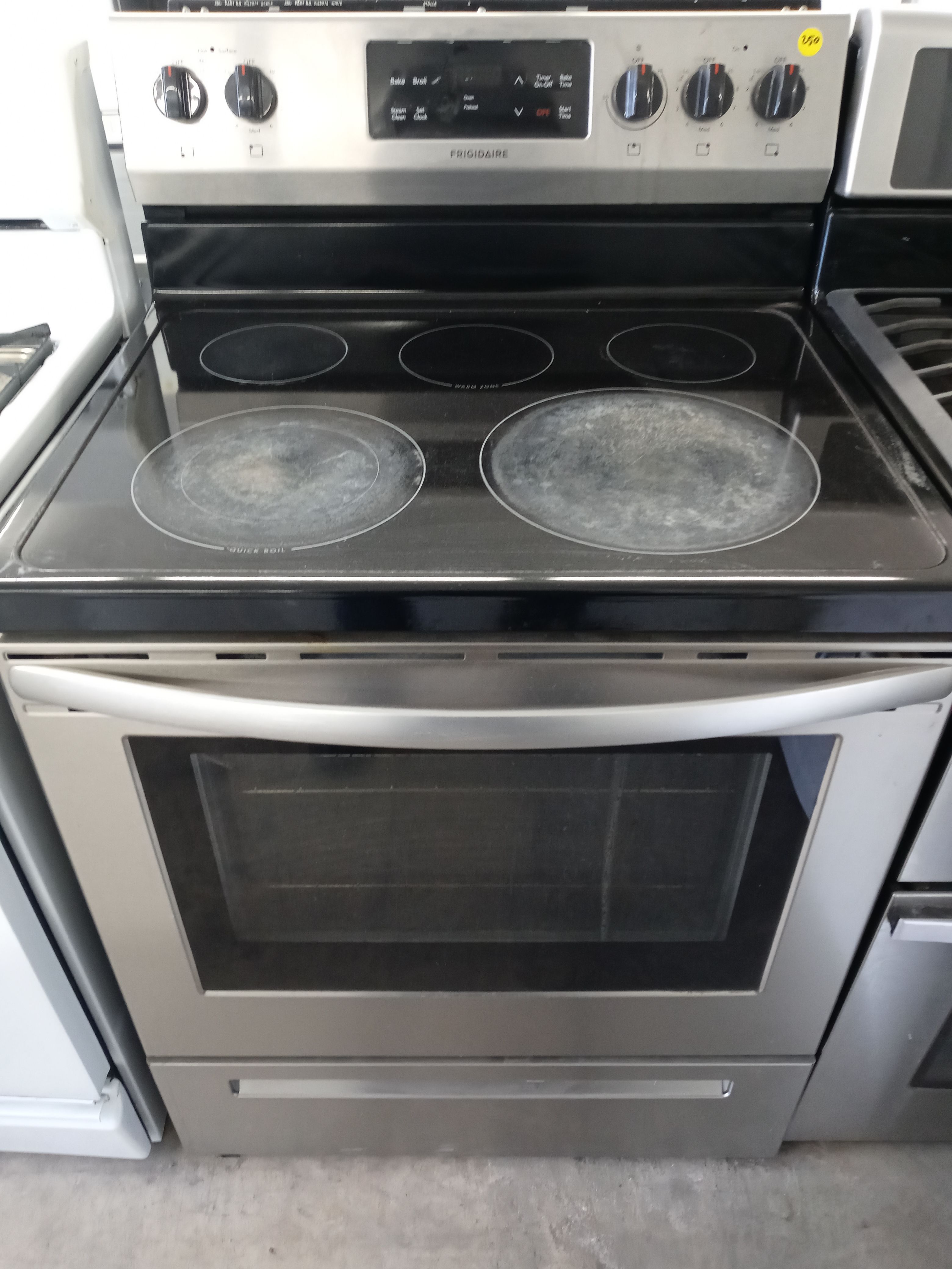 Frigidaire stainless steel glasstop stove - Free delivery