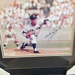 Whitey Ford Yankees Autographed Photo 