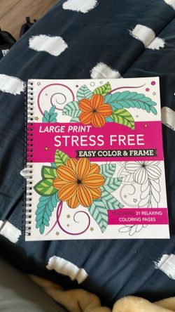 Large Print Coloring book