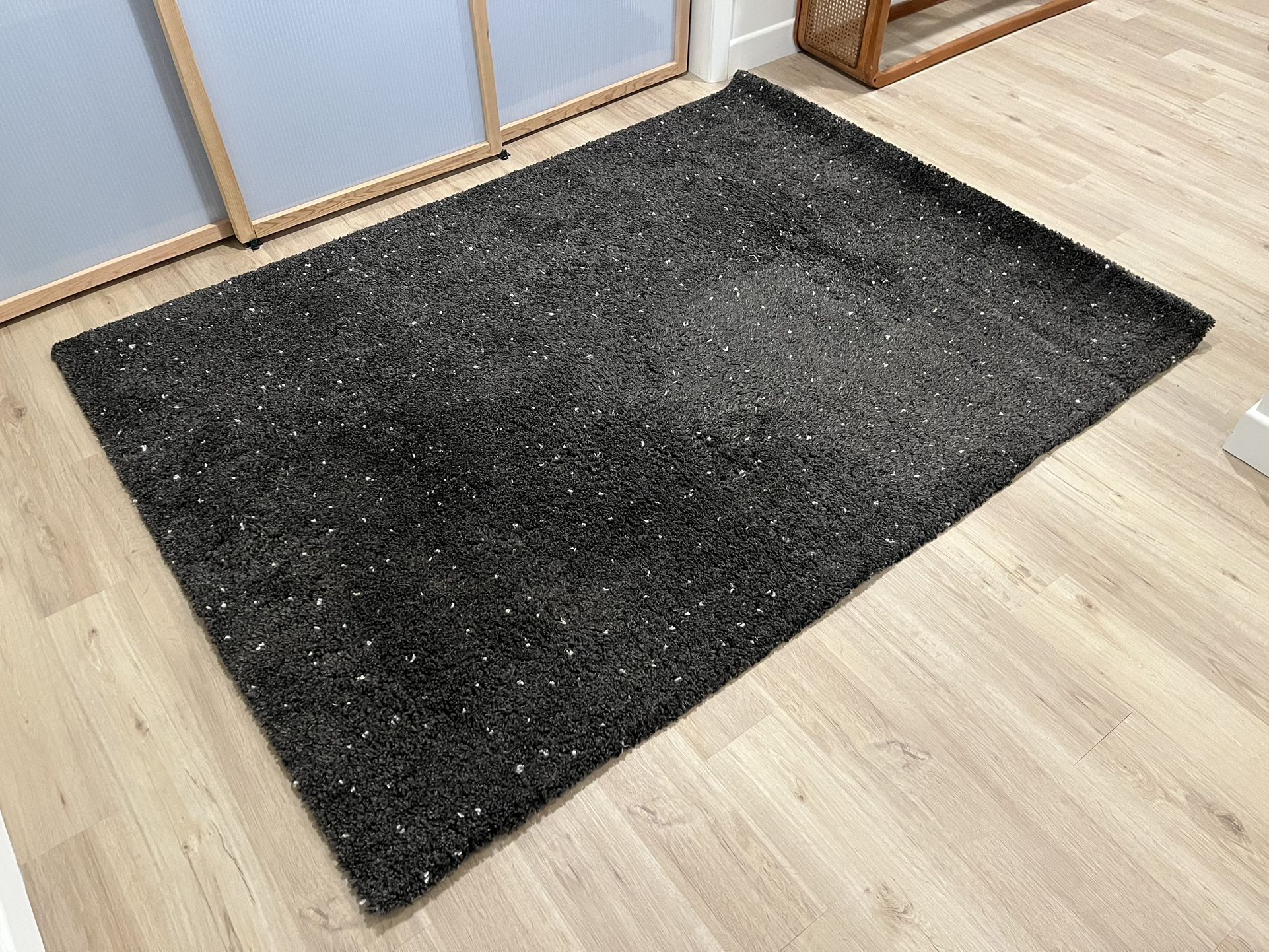 Speckled Black Rug