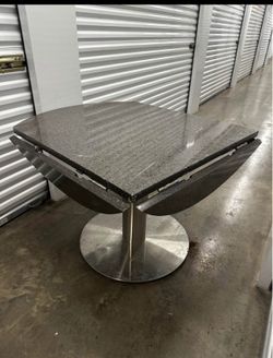 Draenert Stone Dining Table Gray Extendable Function ,