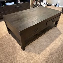 Entertainment Center And Coffee Table. 