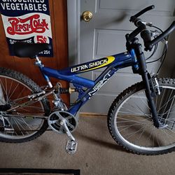 26- inch, dual suspension, 21 speed mountain bike