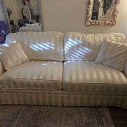 Cream silk beautiful sofa