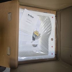 25" white double mount single bowl sink