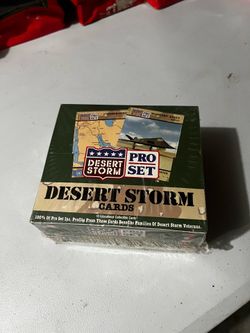 Desert storm collector cards
