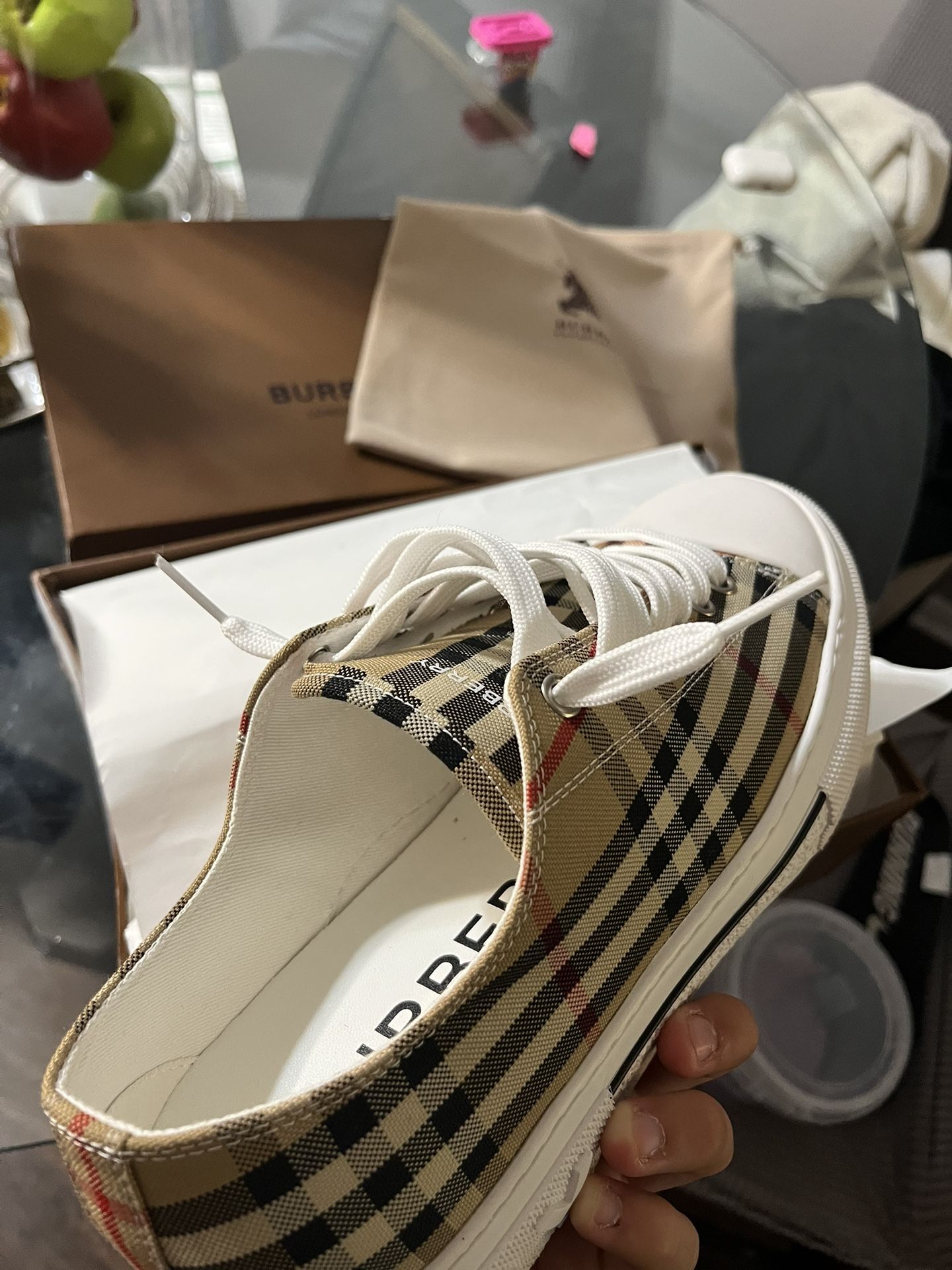 Burberry Converse Shoes