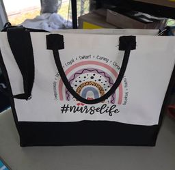 #Nurselife Canvas Tote Bag