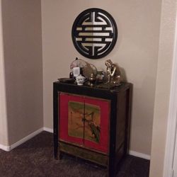 Oriental inspired cabinet