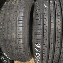 2 Tires 215.60.16 Landgolden 99 % Tread Dot 3225