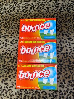 3🔥boxes of 105 bounce dryer sheets all 3 for $15 firm on price