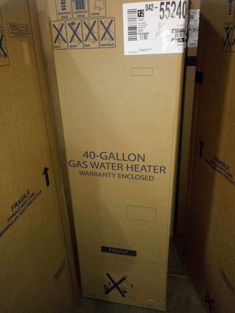 40 gallon gas water heater