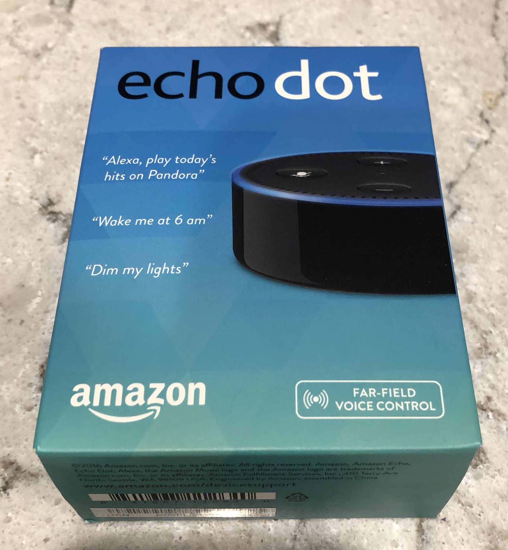 ALEXA / Amazon Echo Dot (2nd generation) black / new never used