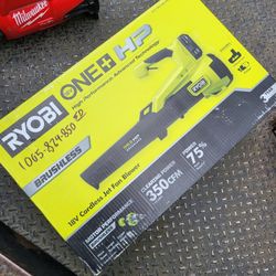 Ryobi ONE+ HP 18V Brushless 110 MPH 350 CFM Cordless Variable-Speed Jet Fan Leaf Blower w/ 4.0 Ah 