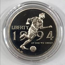 1994-P World Cup Soccer Proof Clad Half Dollar