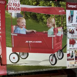 Radio Flyer wagon with canopy