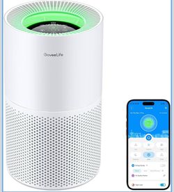 GoveeLife Air Purifiers for Home, Smart Air Purifier for Large Rooms with App & Alexa Control, Detachable Pre-filter, Covers up to 1162ft², Sleep Mode