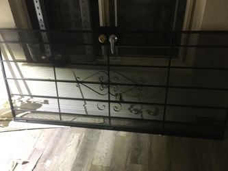 Black Security Screen Door