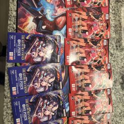 One Piece Card Game Booster Packs Lot – Azure Sea’s Seven + Heroines (10 Packs)