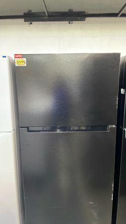 Seasons New Black refrigerator top and bottom