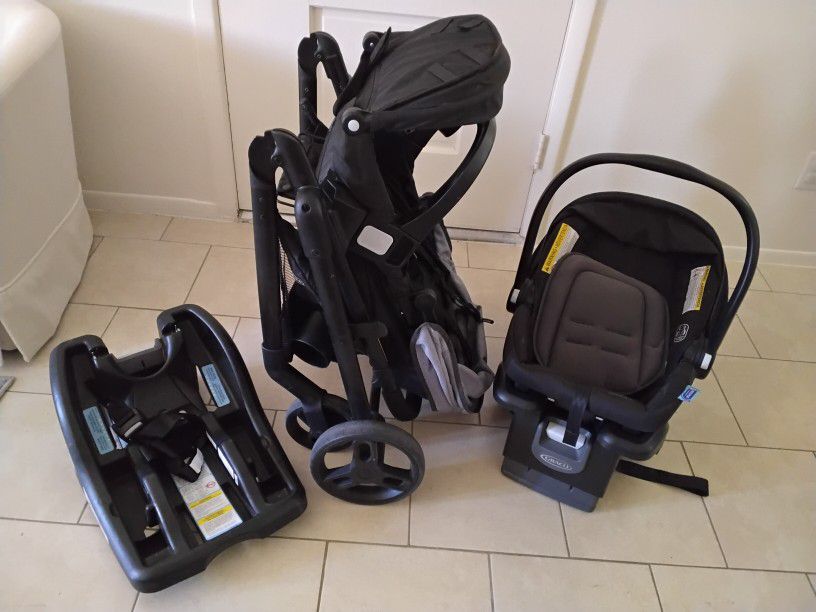 REDUCED  -- Graco Stroller, Car Seat & 2 Car Seat Bases 