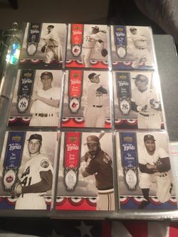 Mint rare collection baseball legends cards