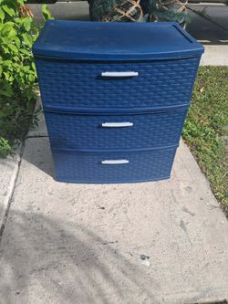 Blue Weave Style Pattern Storage