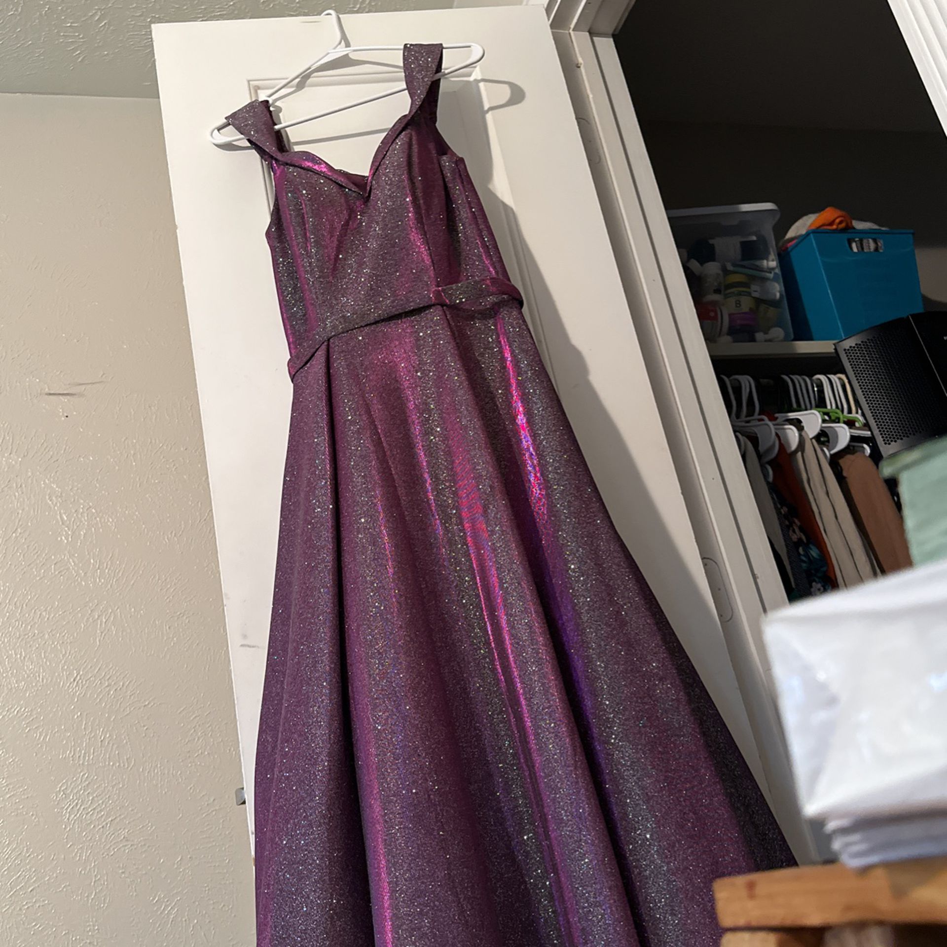 Size 10 Glittery Purple Dress